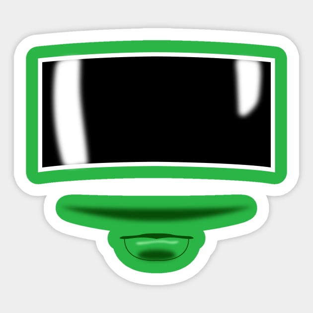 Zeo Ranger 4 Green Visor Sticker by mavgagliano